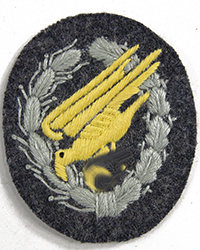 Luftwaffe Parachute Badge, embroidered