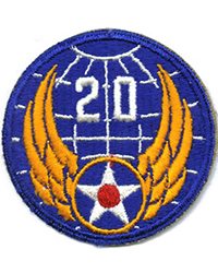 20th Air Force sleeve patch