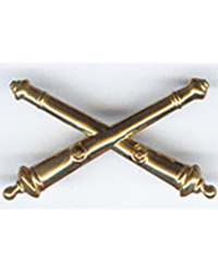Artillery Army Officer Branch Collar Insignia, Pair