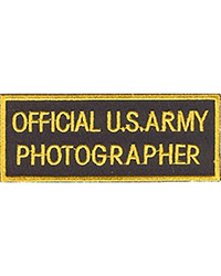 Official US Army Photographer Sleeve Patch