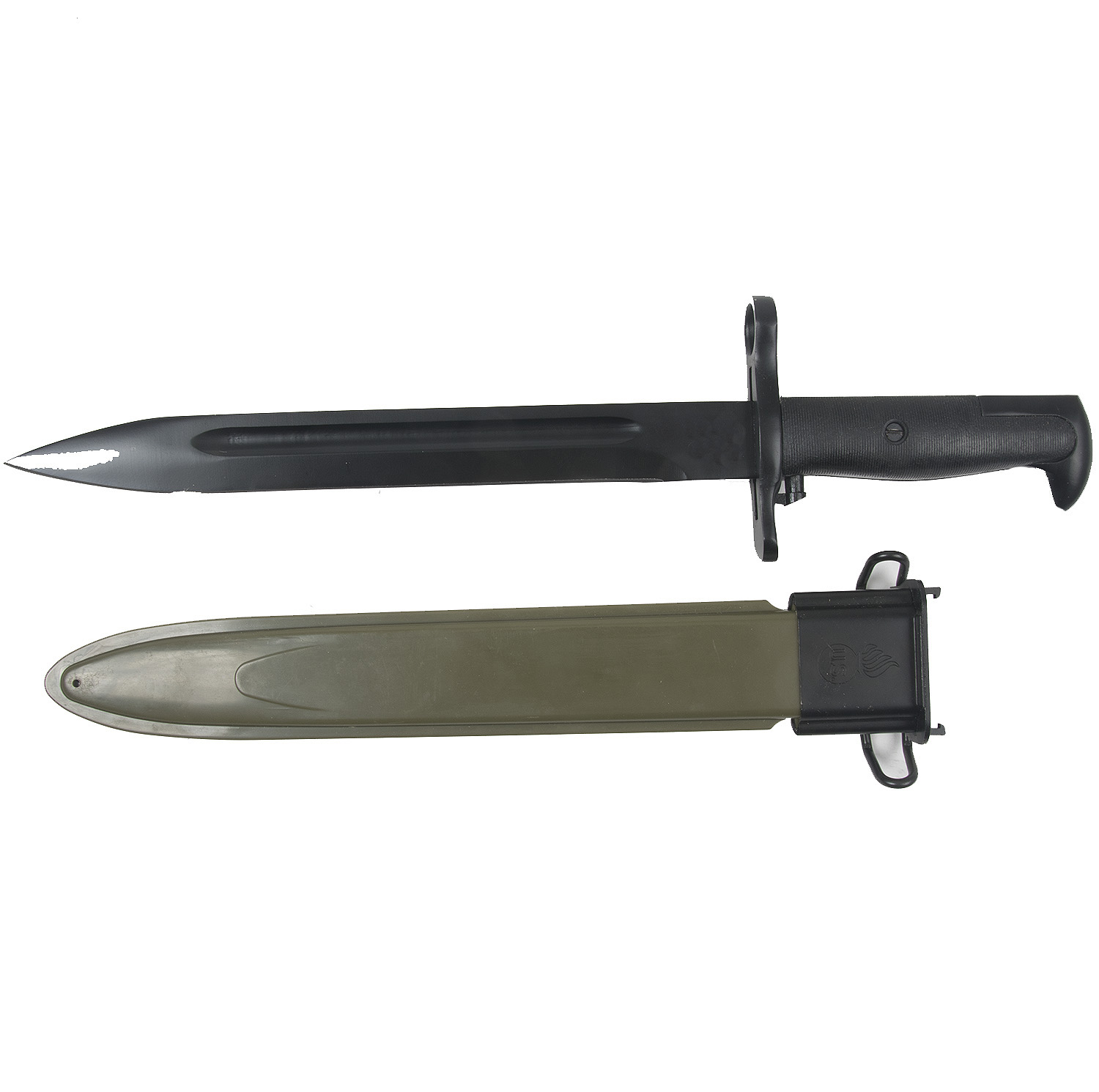 M1 bayonet and M3 Scabbard issued to US soldiers and Marines equipped with M...