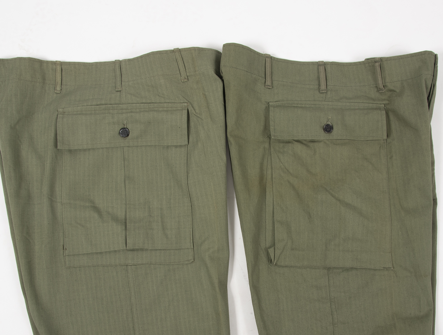 US ARMY WW2 HBT Vintage Trousers Herringbone Twill Spec 42A Hose Feldhose Gr.XXL