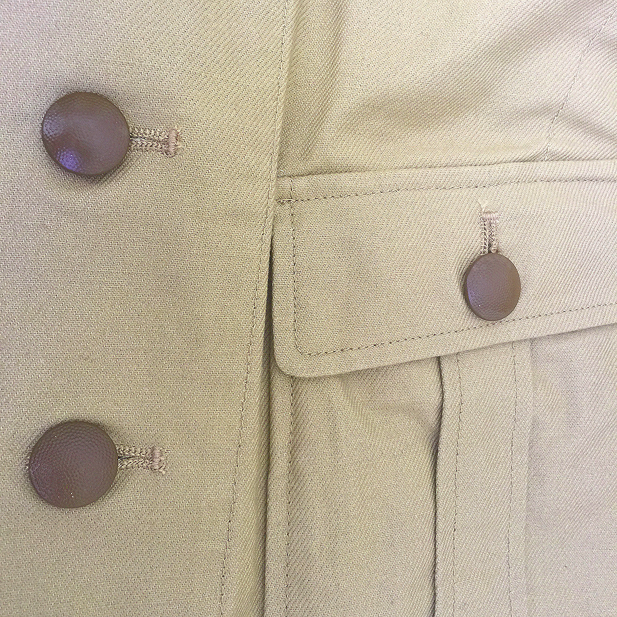 19mm Pebbled Tunic Buttons, LW Brown