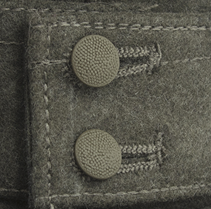 12mm M43 Cap Buttons, Fieldgray