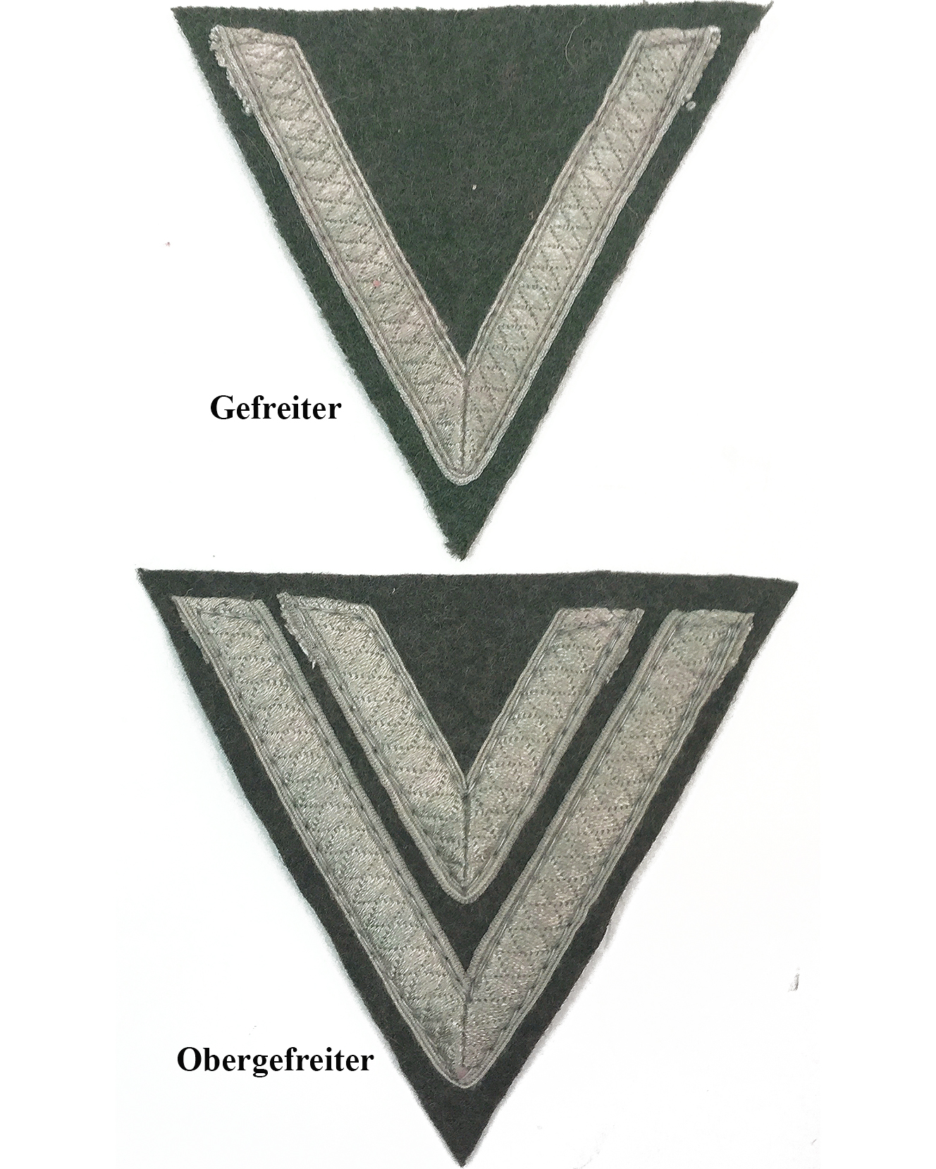 WWII German Heer Gefreiter Sleeve Rank early model