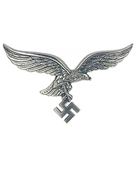 Luftwaffe Metal Cap Eagle, Antiqued