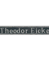 "Theodor Eicke" Cuff Title, Officer