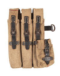 Original MP40 Pouch, tan w/ red stripe