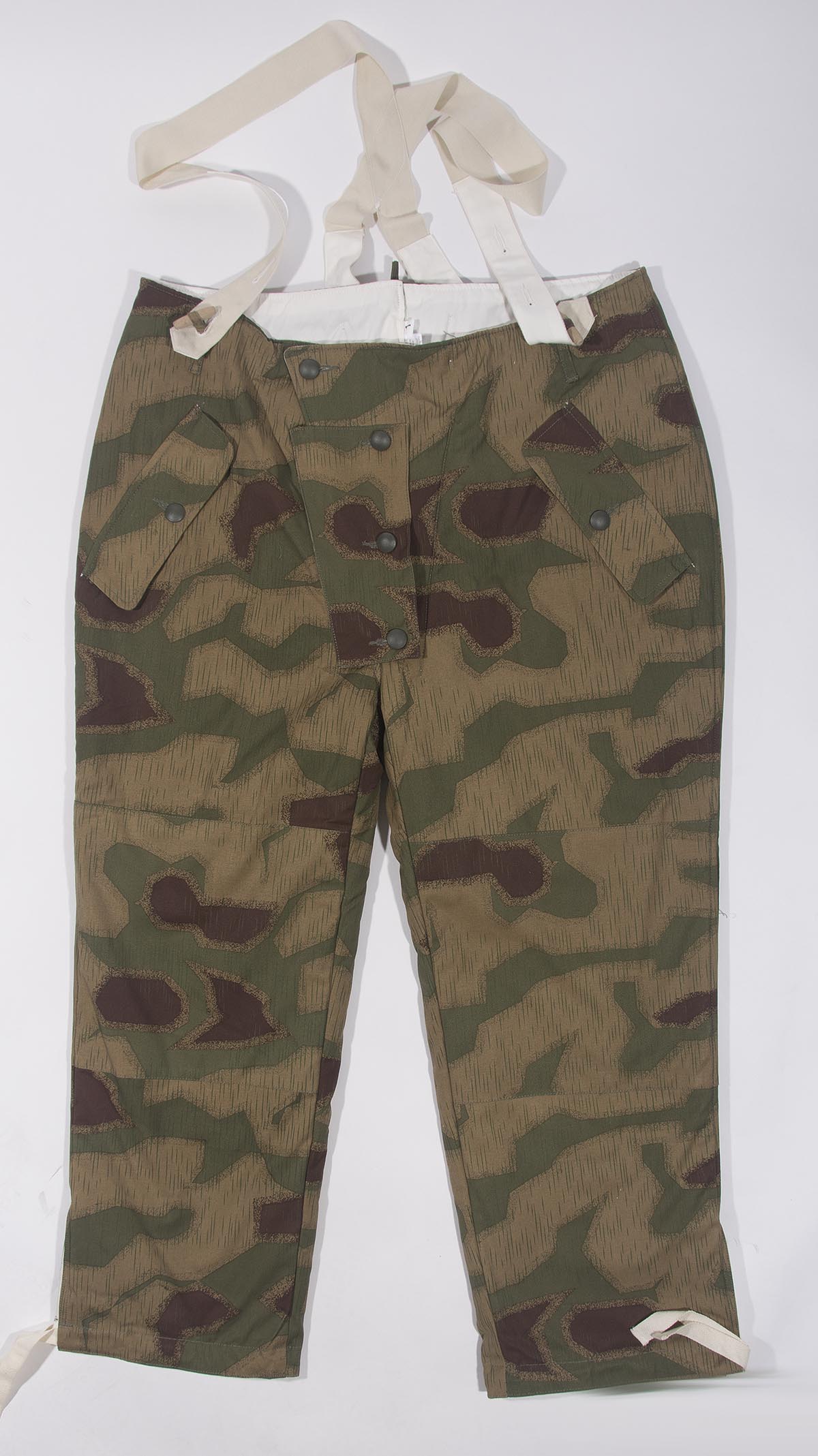 WWII German reversible marsh camouflage winter trousers