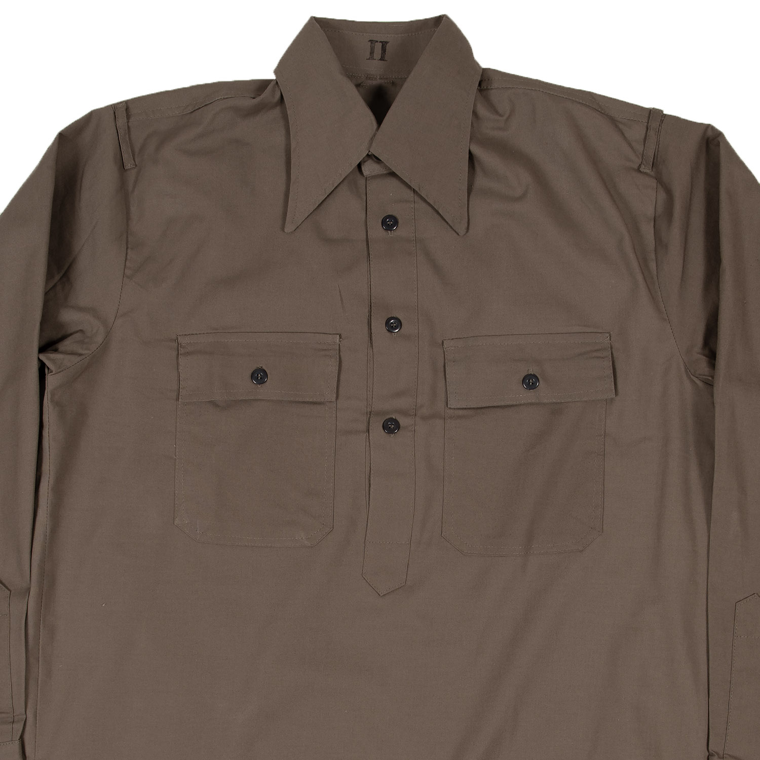 dress shirt in german German Army M43 MOUSE GREY SERVICE SHIRT All Sizes WW2 Repro Cotton  Military Top