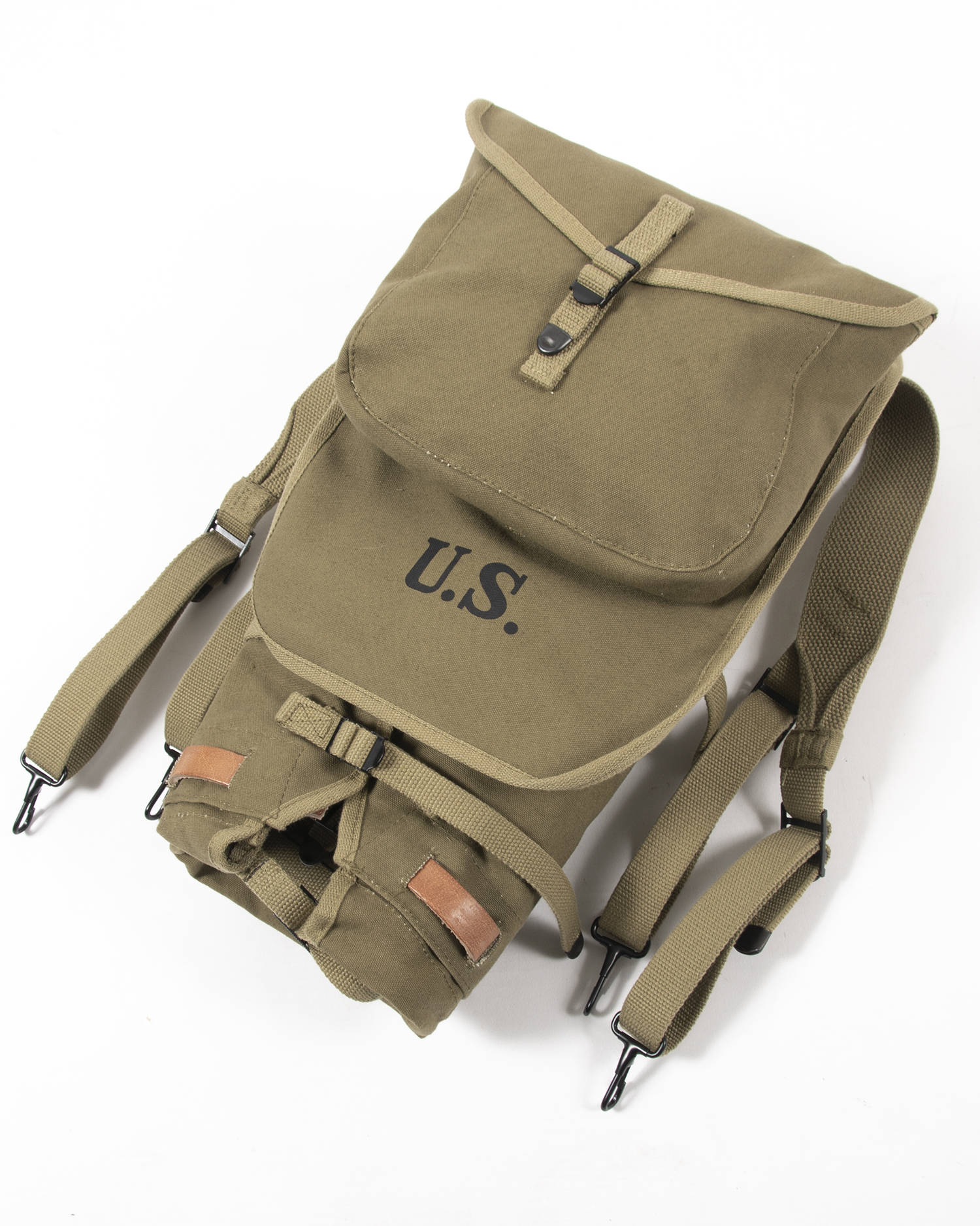 Details about   WWII US ARMY 1942 M1928 HAVERSACK KNAPSACK Military BACKPACK  High Quality