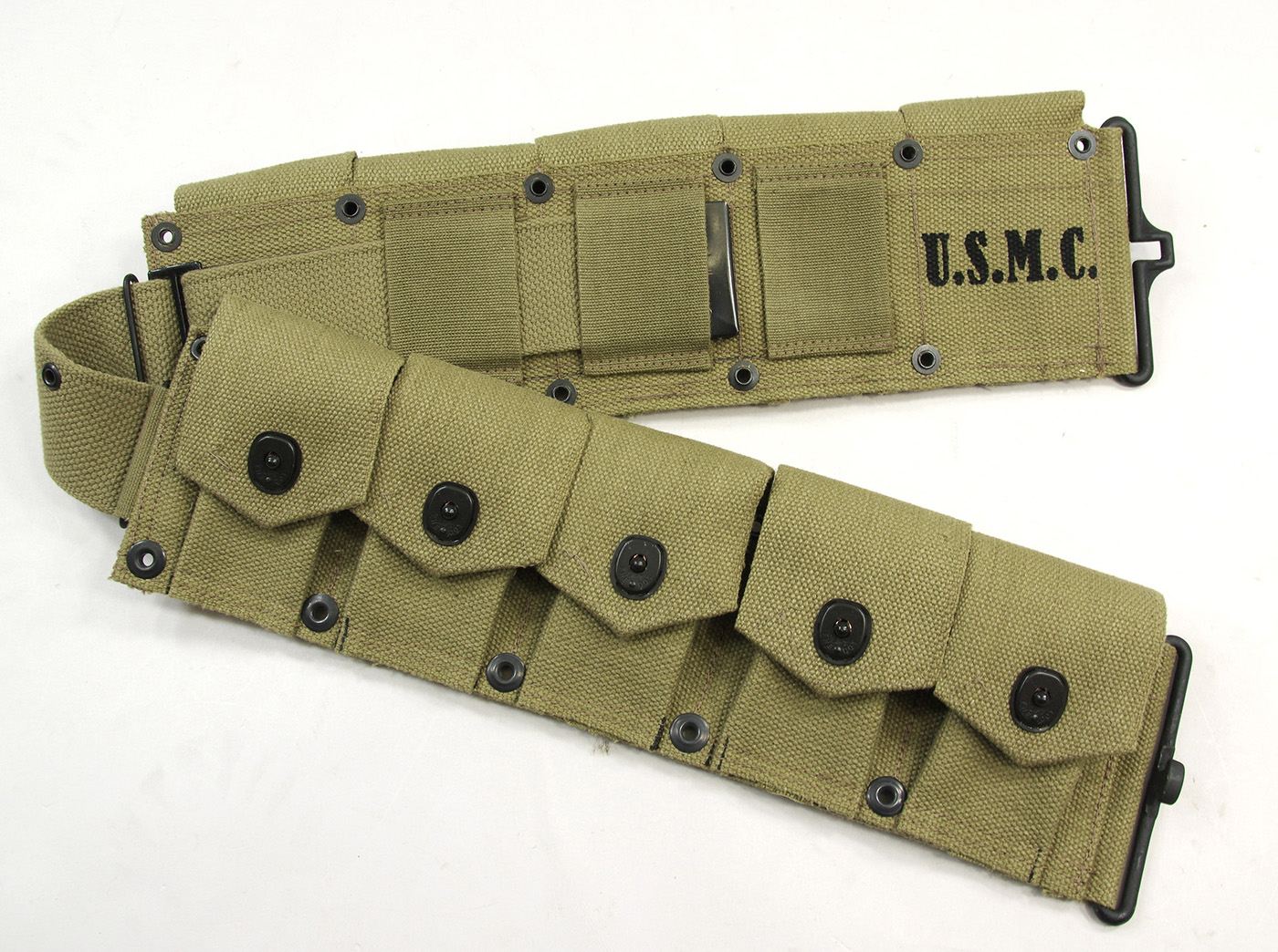 WWII Marine Corps M1923 Cartridge Belt, Made in USA