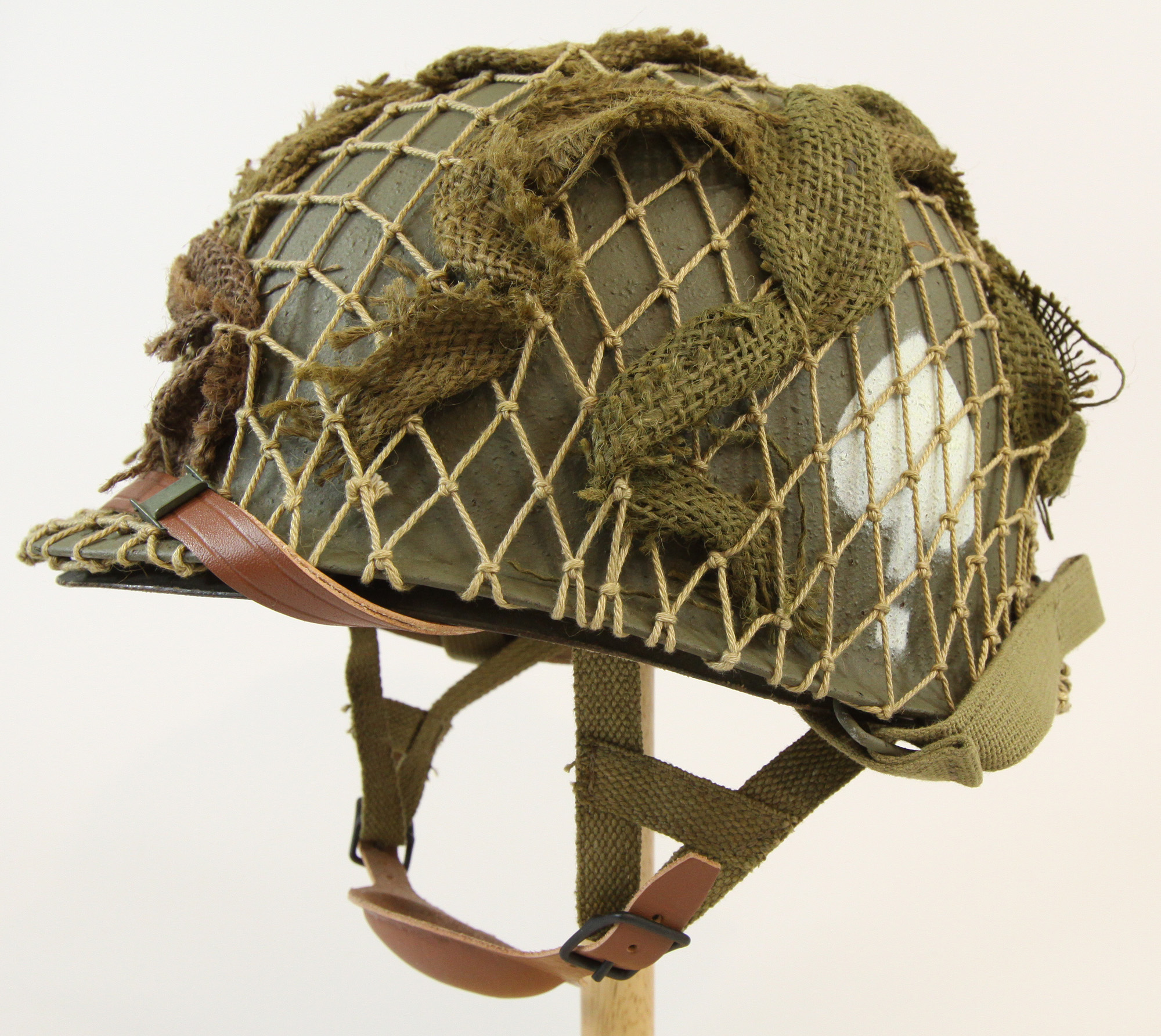 US WWII Paratrooper Helmet, 506th Easy Company, assembled in USA ATF