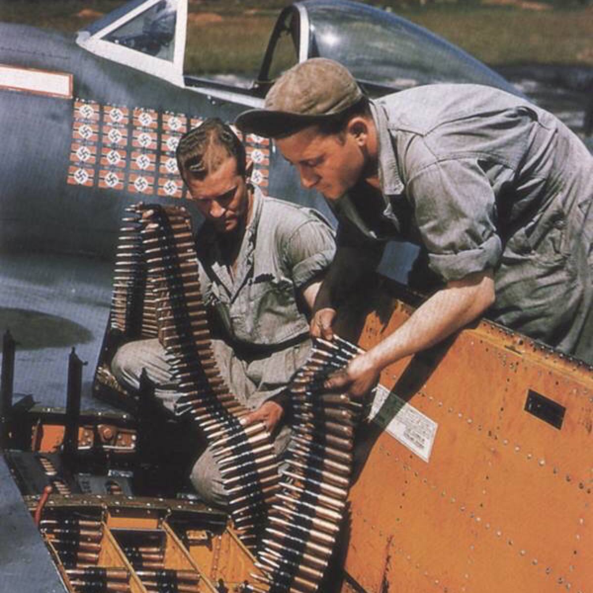 Bronson HBT USAAF Type A3 Mechanics Cap Denim Work WW2 Military