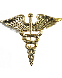 Medical Army Officer Branch Collar Insignia, Pair