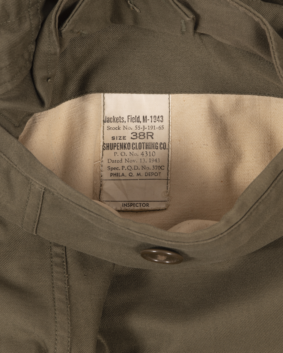 Original M43 Field Jacket, 370C, Shupenko