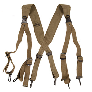 Original WWII Combat Suspenders, Grade 1