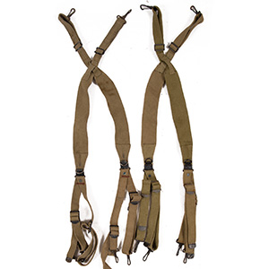 Original WWII Combat Suspenders, Grade 2