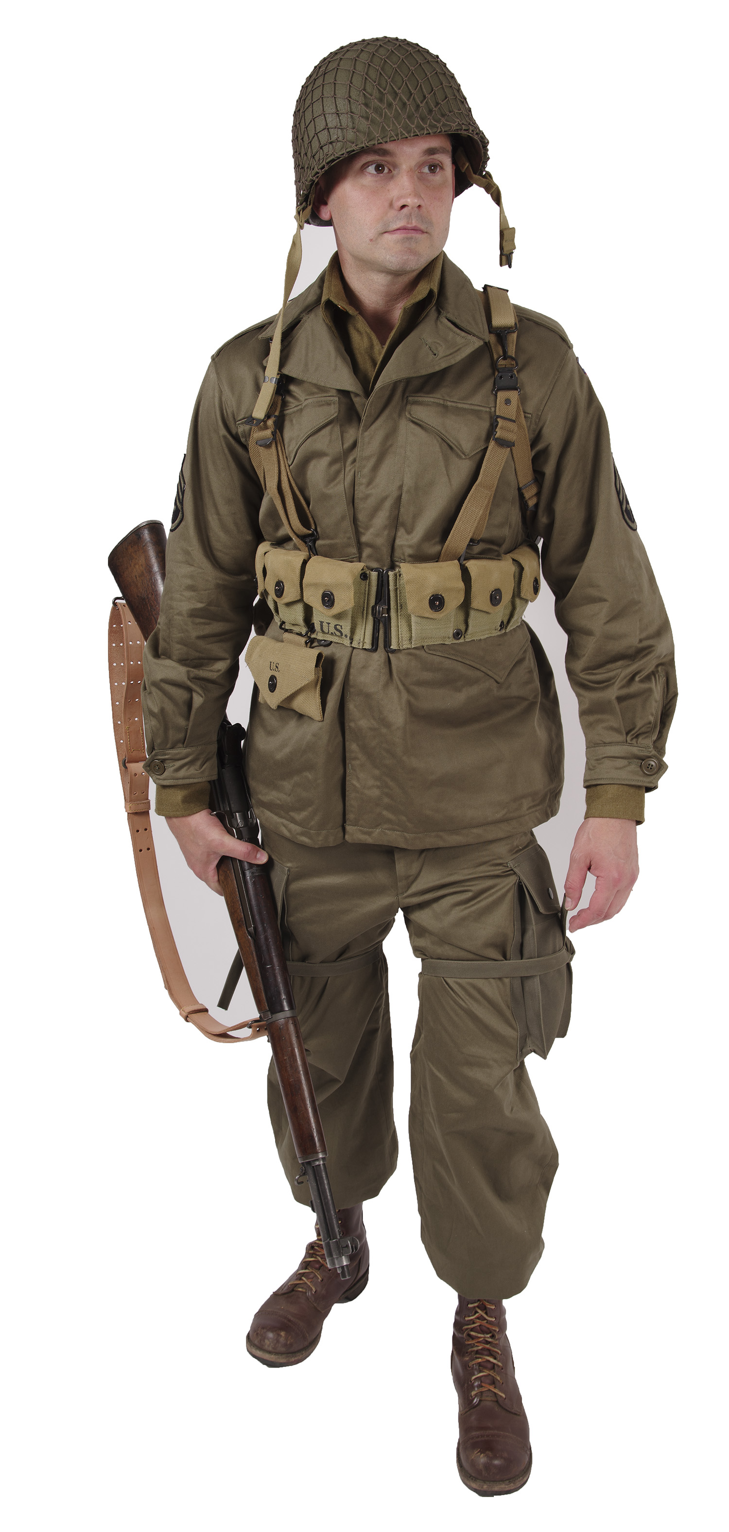 Wwii M43 Paratrooper Package As Worn