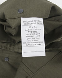 WW2 US Army Pants, WWII US Army HBT Trousers, Buy WW2 US Army Pants
