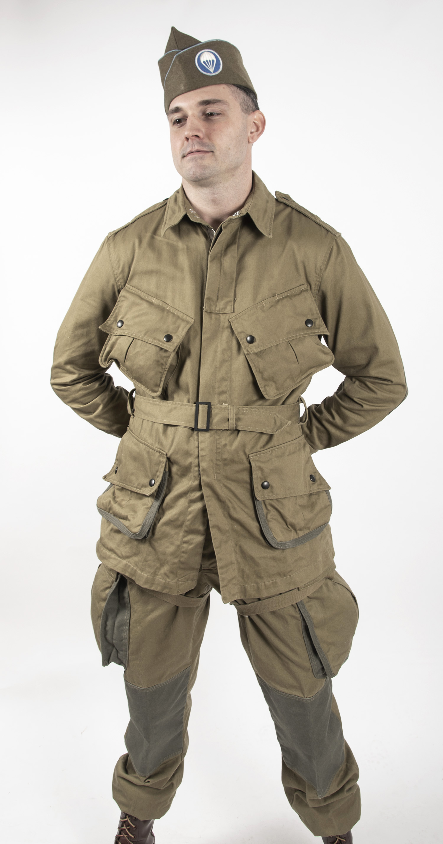 US WWII Paratrooper Pants and Jacket Set - Non Reinforced