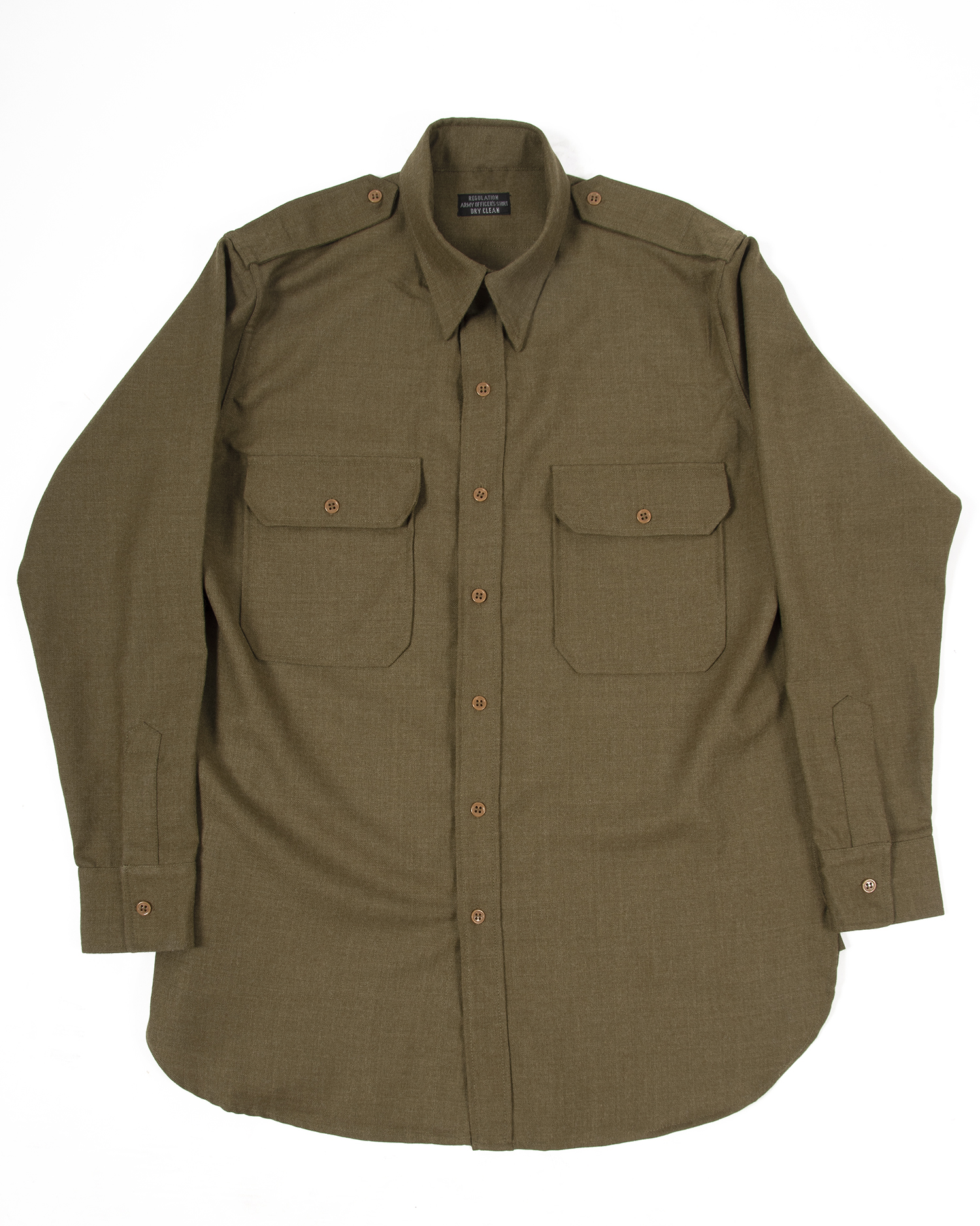 WWII US Army Officer Wool Shirt
